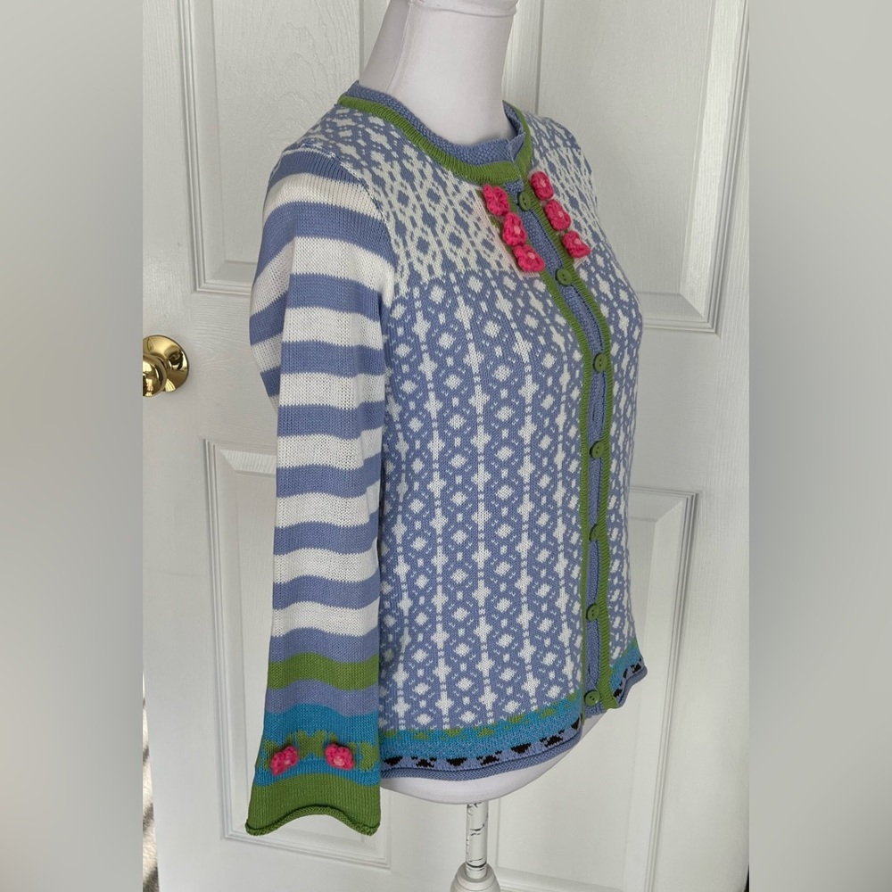 Miss look Embroidered print cardigan M